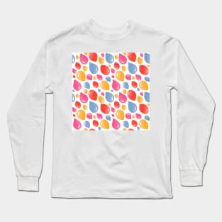 Colorful Party Balloon Pattern Long Sleeve T-Shirt